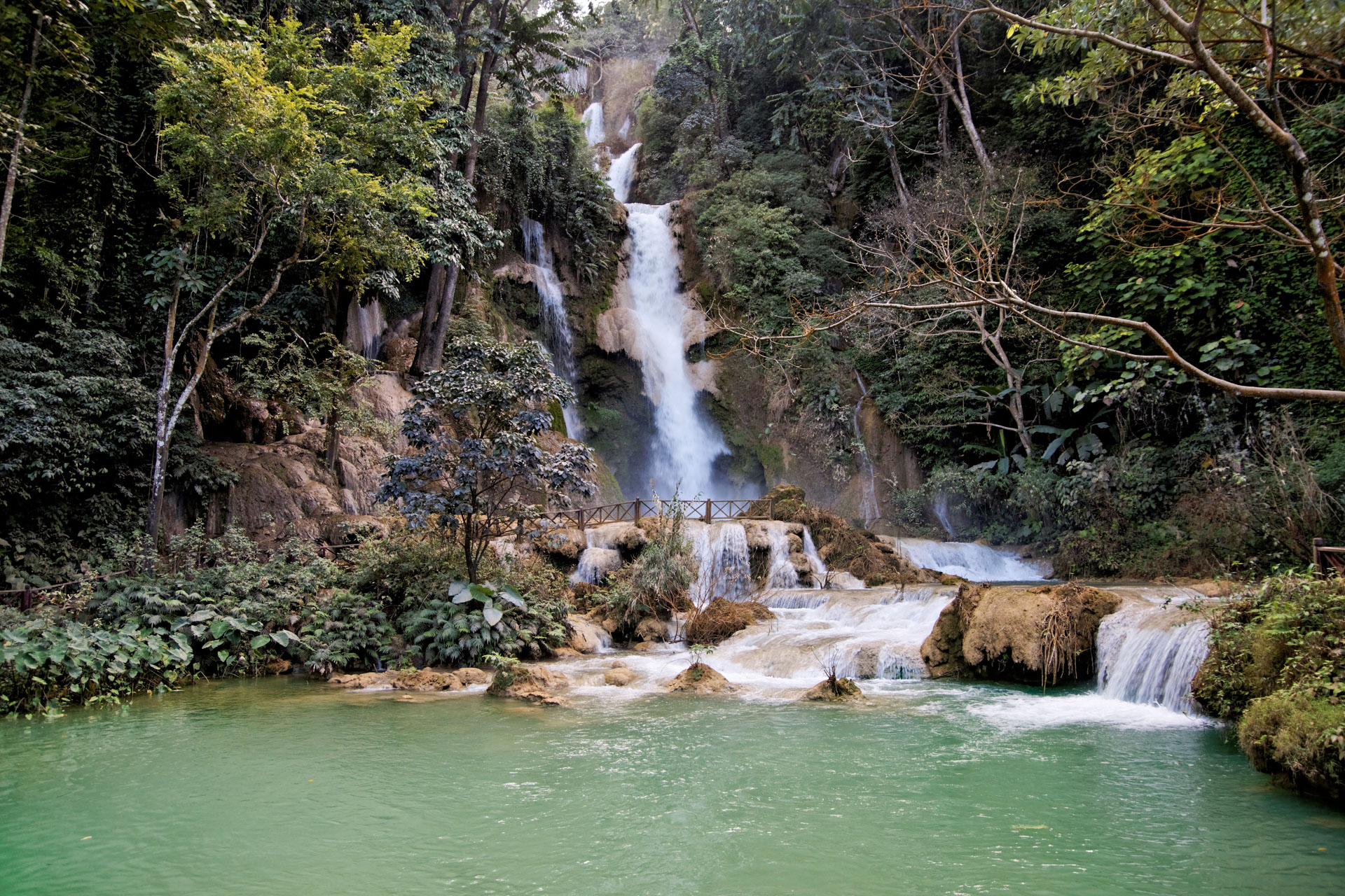 Kuang Si Wasserfälle im Südwesten von Luang Prabang